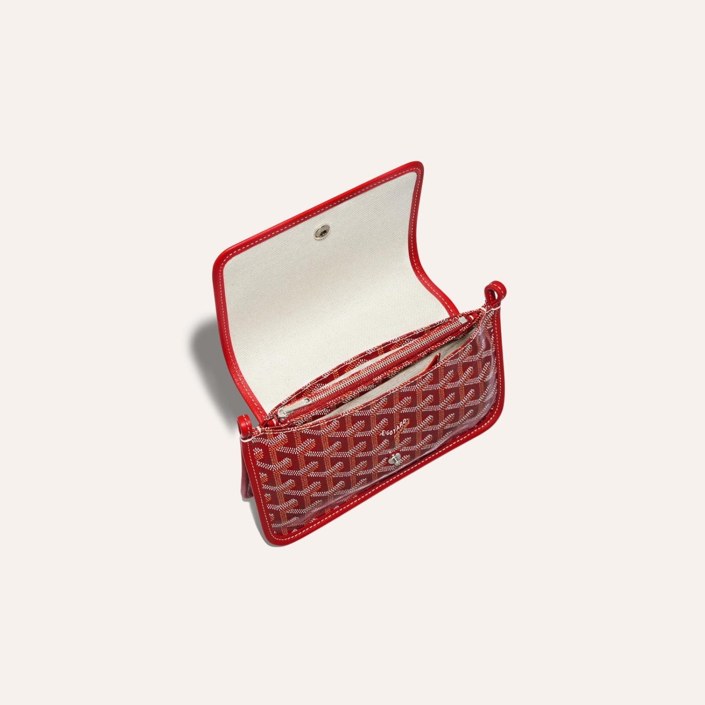 Goyard Plumet Pocket Wallet Red - Image 4